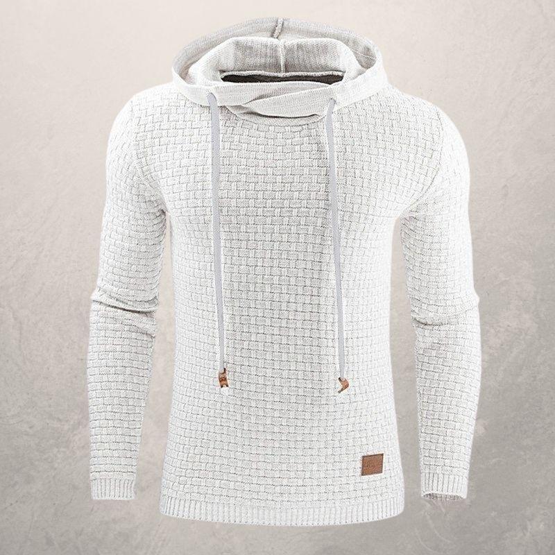 Kapuzenpullover Damen Slim Fit Weich Karomuster Lange Ärmel