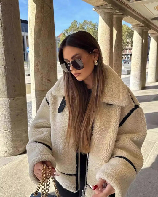 Weiche Teddyjacke Warm Winter - IdealeKleiden