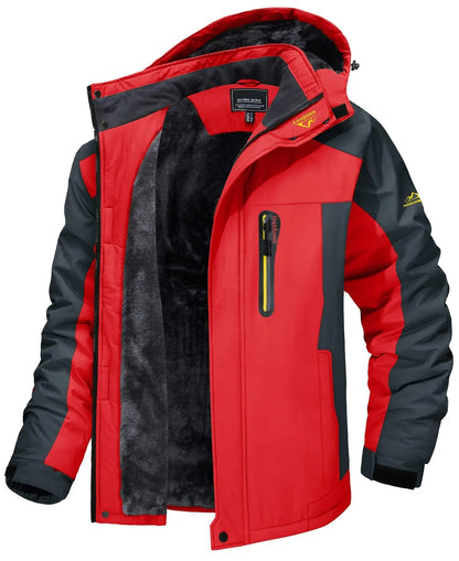 Wasserdichte Outdoor-Jacke mit Fleece-Innenfutter