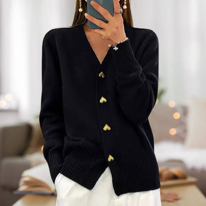 Herzliche Strickjacke Frauen Modisch