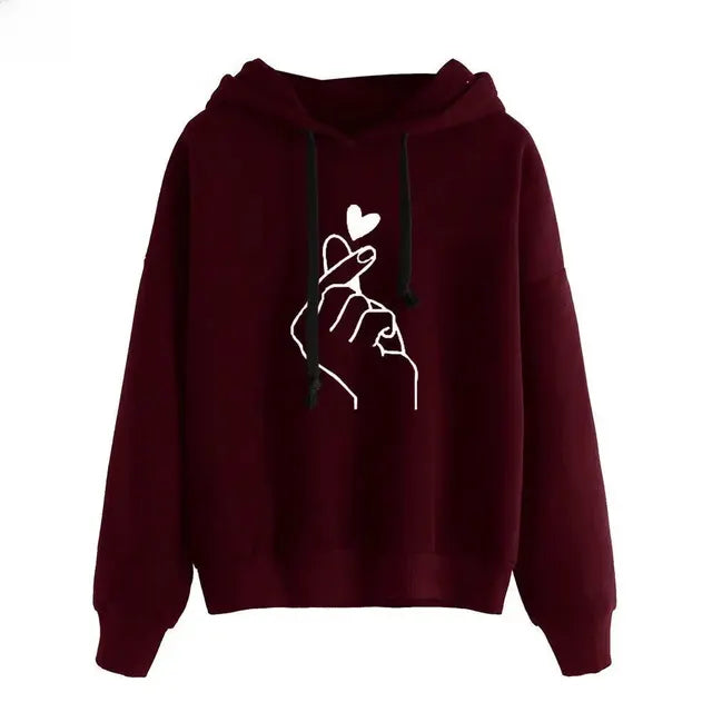 Kapuzenpullover Damen Mode Oversized