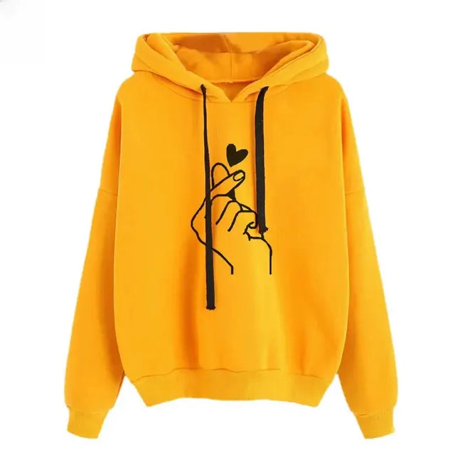 Kapuzenpullover Damen Mode Oversized