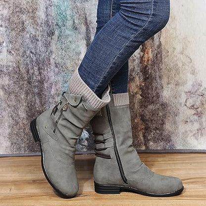 Lange Wollstiefel Damen Warm