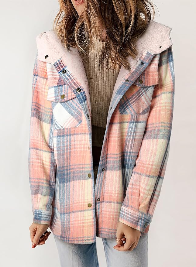 Kariertes Herrenhemd Flanelljacke Winter