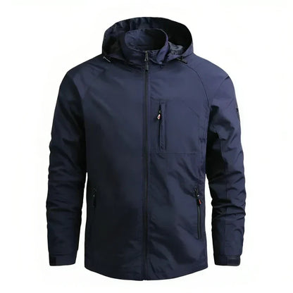 Herren Softshelljacke Wasserabweisend Kapuze - IdealeKleiden