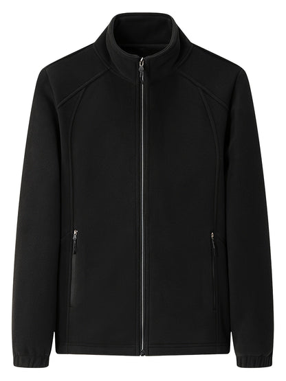 Damen Fleecejacke Warm Stehkragen Langärmlig