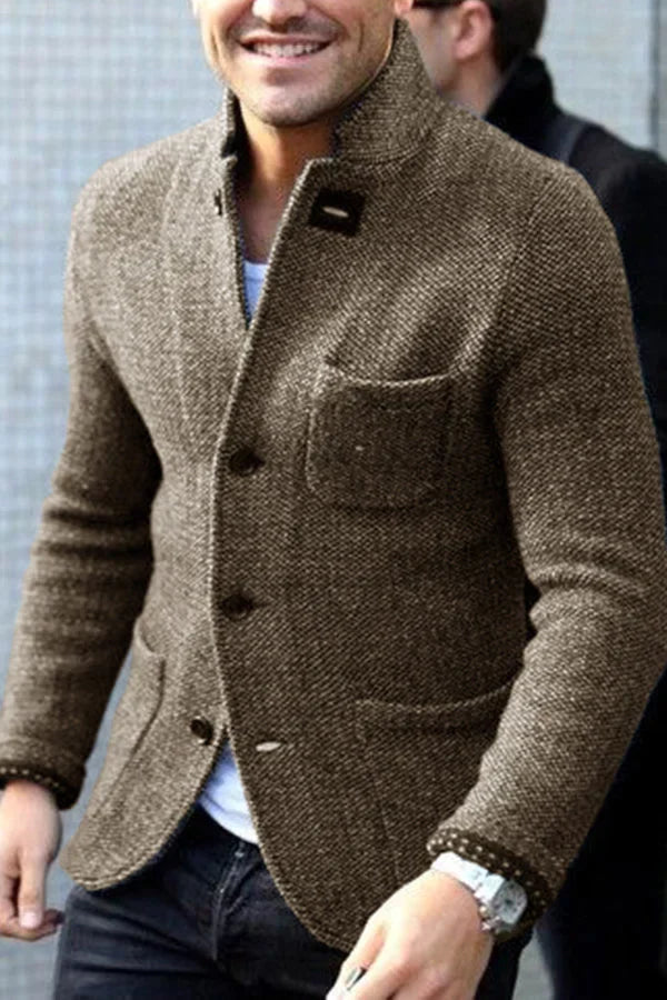 Herren Strickjacke Retro Style