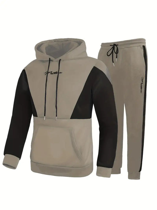 Herren Pullover Hoodie Set Casual - IdealeKleiden