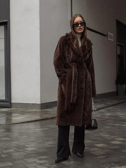 Eleganter Langmantel Damen Modern