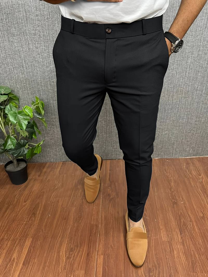 Elegante Herren-Anzughose Slim Fit - IdealeKleiden