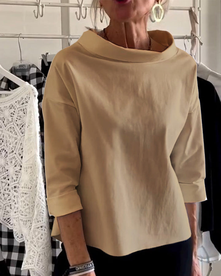 Damen Oberteil Kurzarm Modern Chic