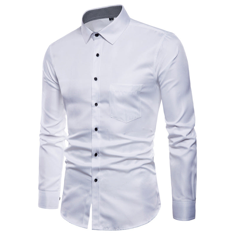 Herren Hemd Slim Fit Modern Satin Qualität