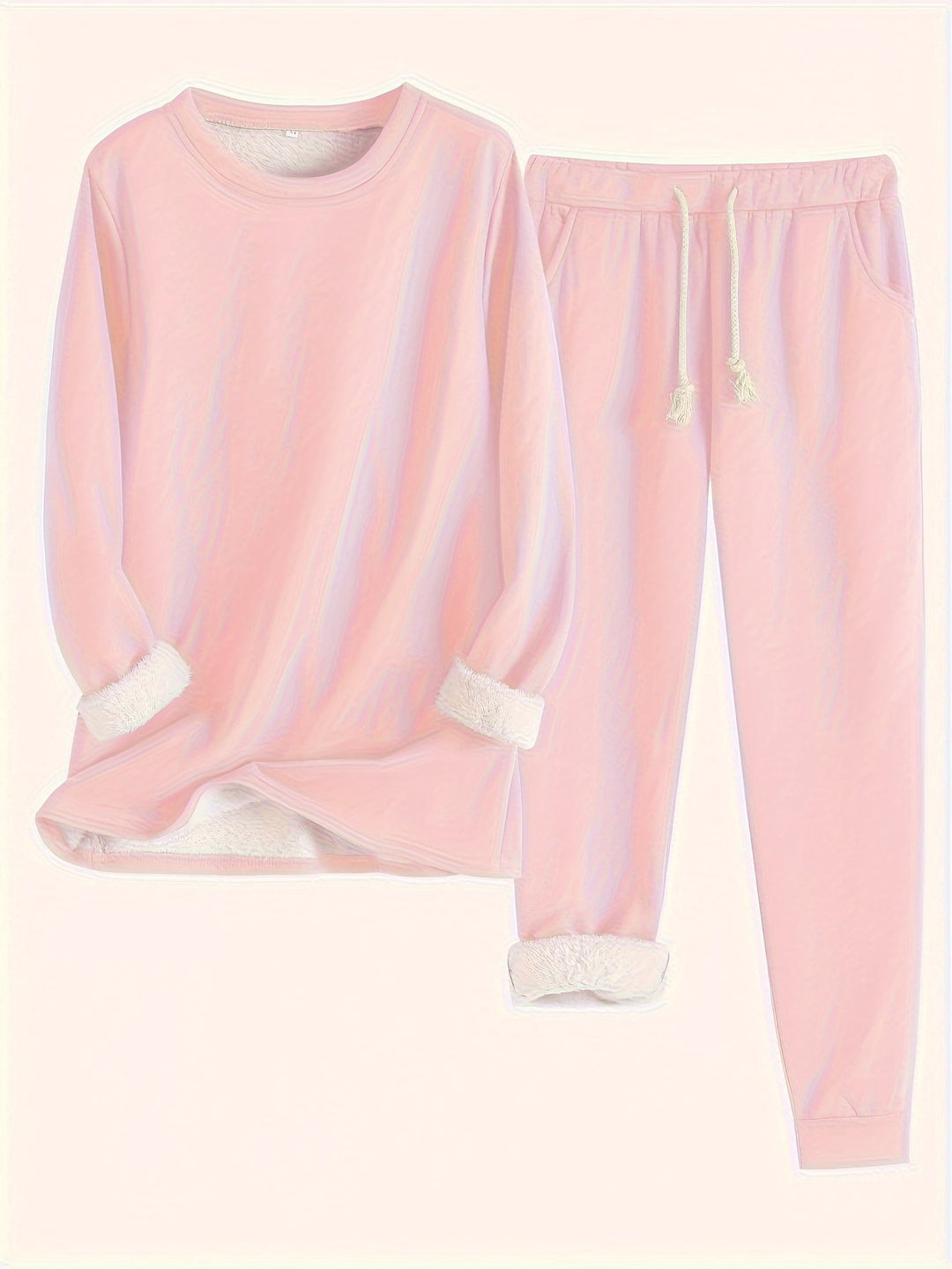 Damen Bequemes Winter-Pyjama-Set