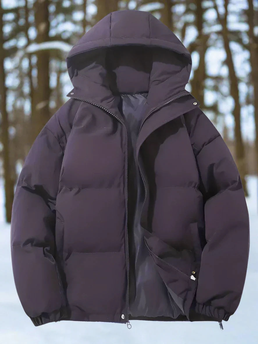Warme Daunenjacke Isoliert Gesteppt mit Kapuze