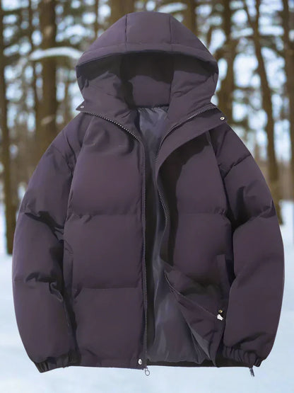 Warme Daunenjacke Isoliert Gesteppt mit Kapuze