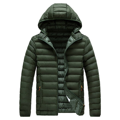 Herren Winterjacke Leicht Gepolstert Isoliert