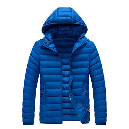 Herren Winterjacke Leicht Gepolstert Isoliert