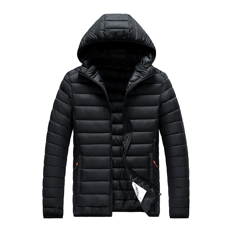 Herren Winterjacke Leicht Gepolstert Isoliert