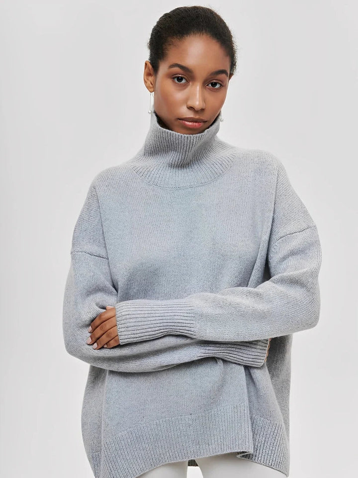 Stylischer Damen Rollkragenpullover Warm