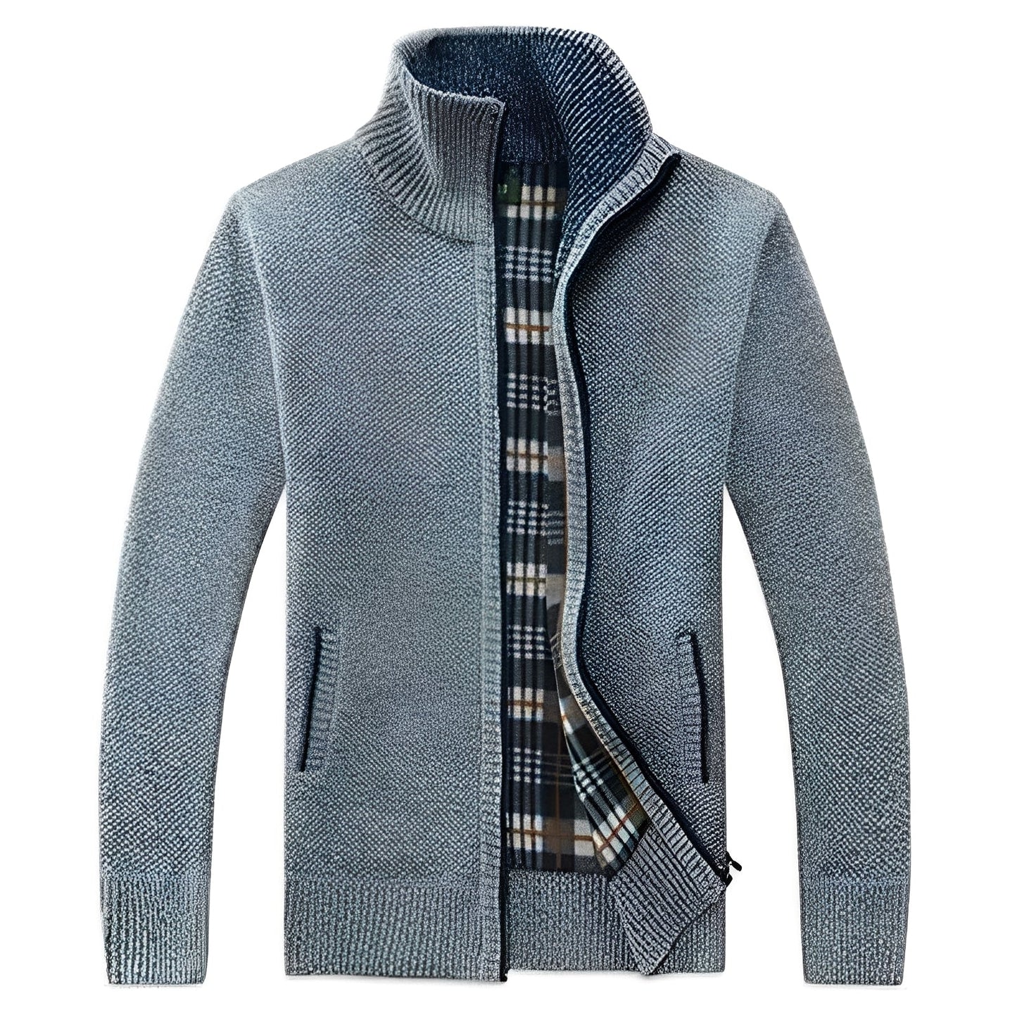 Stylischer Herren Cardigan Weich Fleece