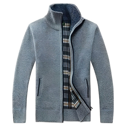 Stylischer Herren Cardigan Weich Fleece