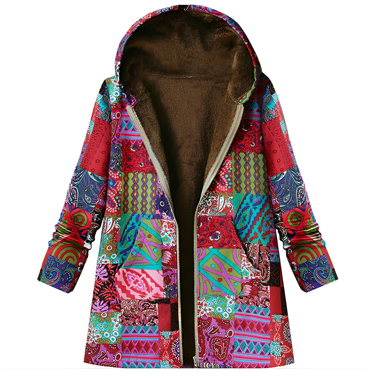 Stylische Damenjacke mit Muster Vintage Look