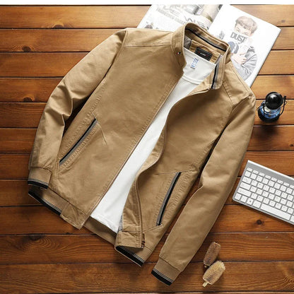 Modische Bomberjacke aus Baumwolle Zeitlos Elegent
