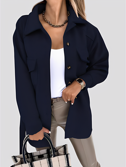 Stylische Damenjacke Leicht Reverskragen