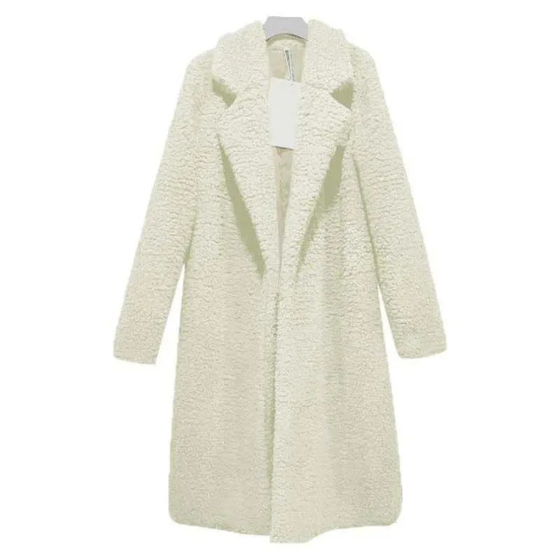 Weicher Wintermantel Fuzzy Optik