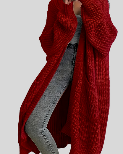Eleganter Damen Cardigan Lang