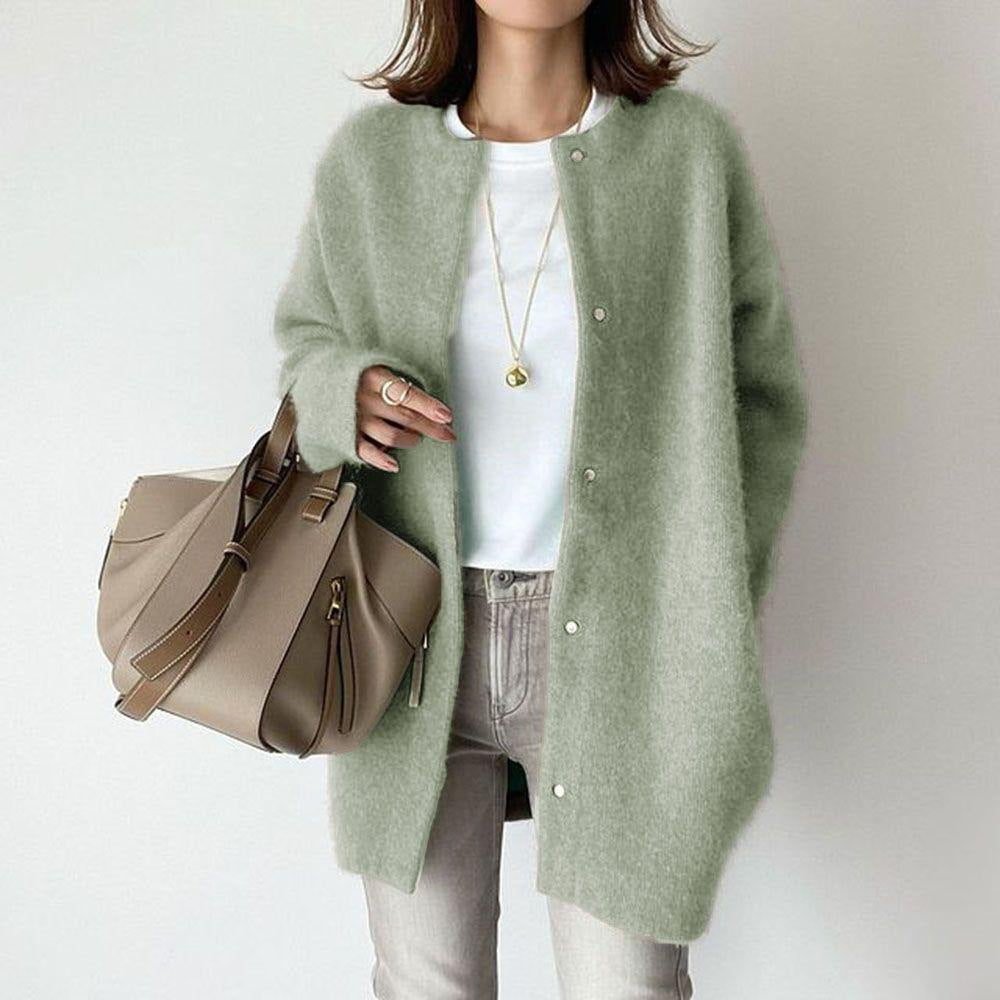 Kaschmir Cardigan Einfach Elegant Damen