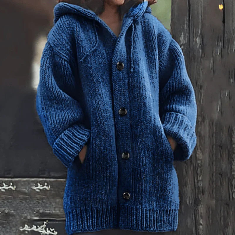 Damen Strickcardigan Weich Warm