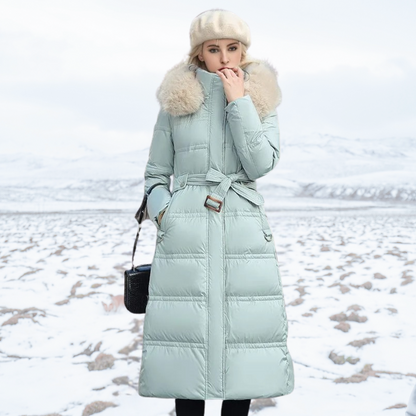 Stylisher Wintermantel Frauen Kunstpelz Elegant