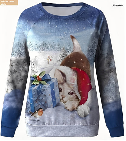 Weihnachtspulli Damen Festive Style