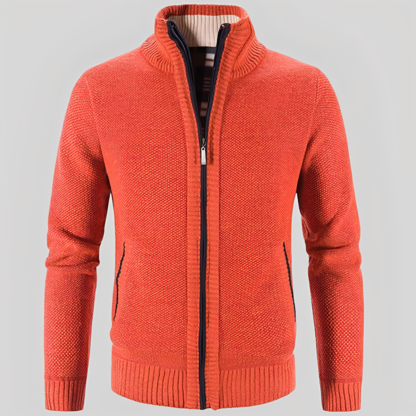 Praktischer Herren Cardigan mit Reißverschluss