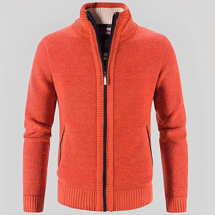 Praktischer Herren Cardigan mit Reißverschluss