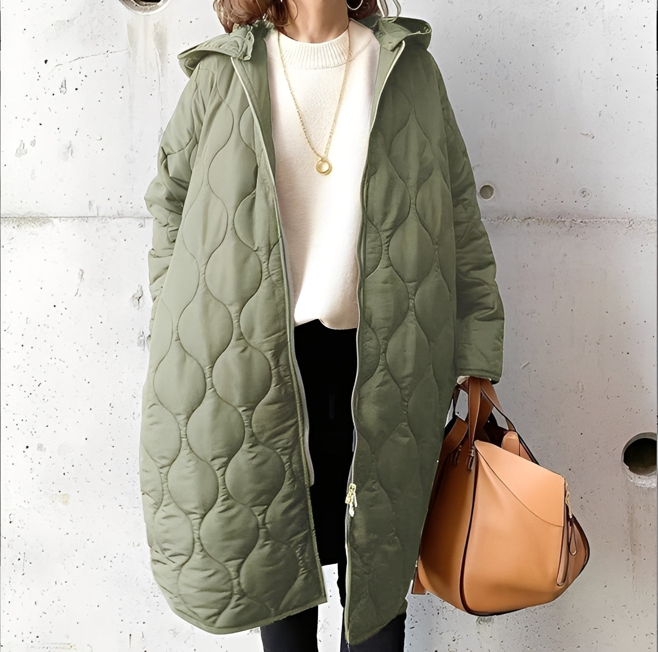 Praktischer Damen-Parka mit Kapuze Warm - IdealeKleiden