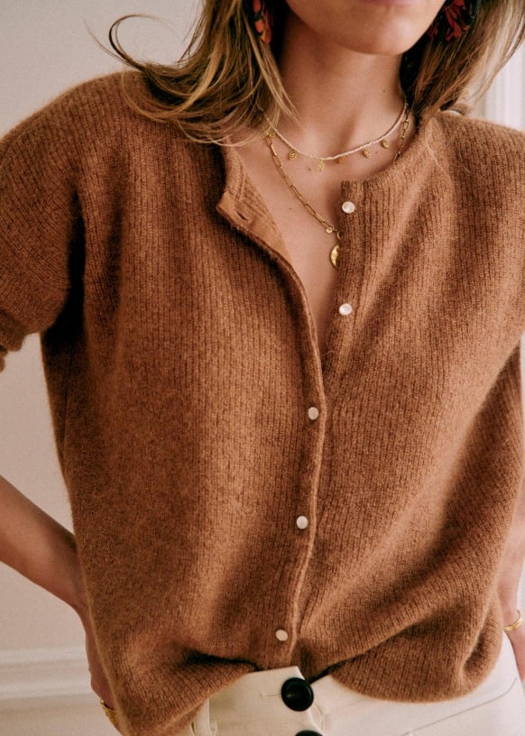 Grober Strickcardigan Bequem