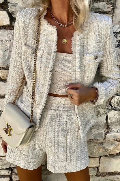 Stylische Damenjacke Edel Mit Metallknöpfen
