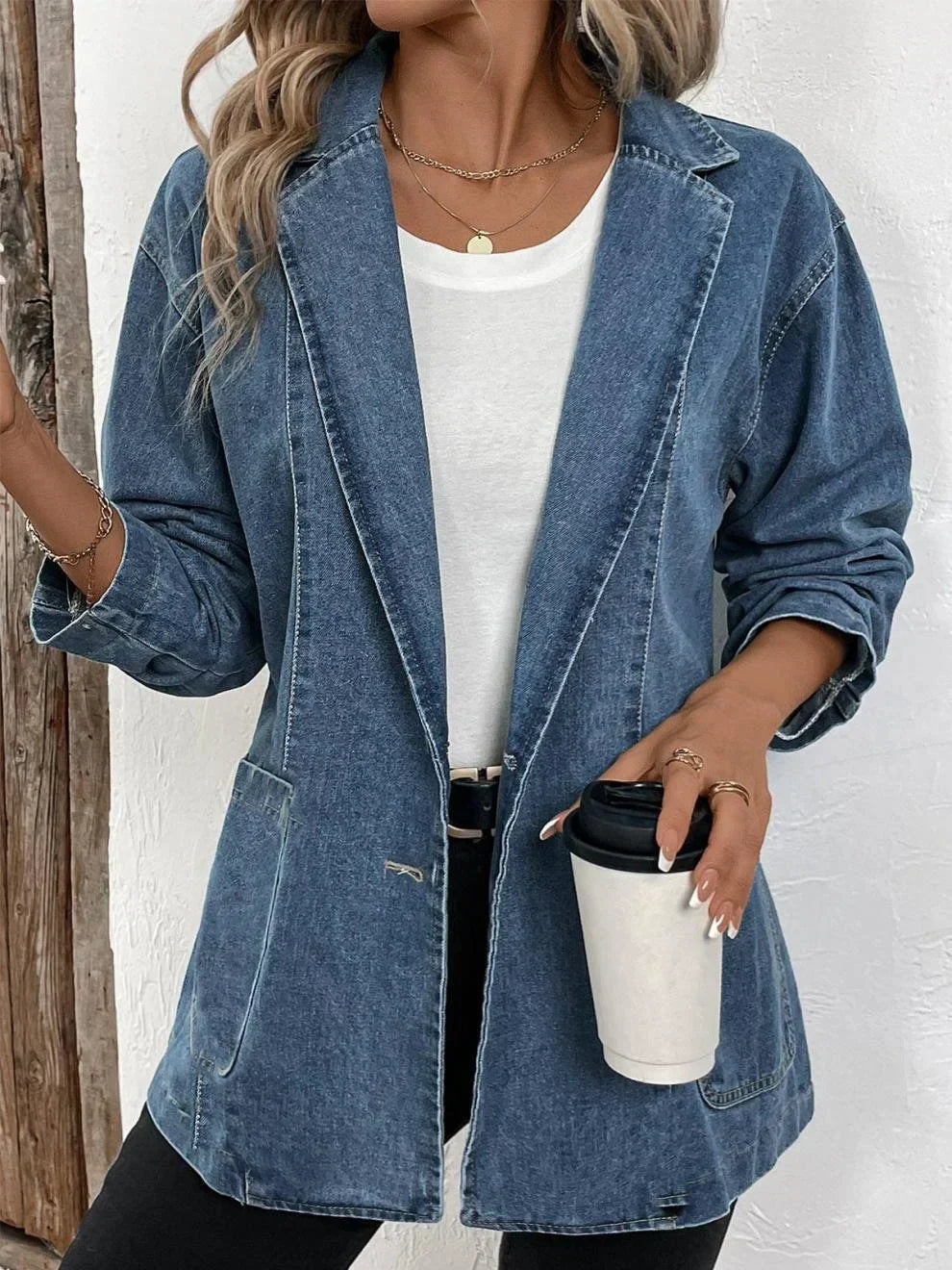Klassische Strickjacke Bequem Oversized - IdealeKleiden