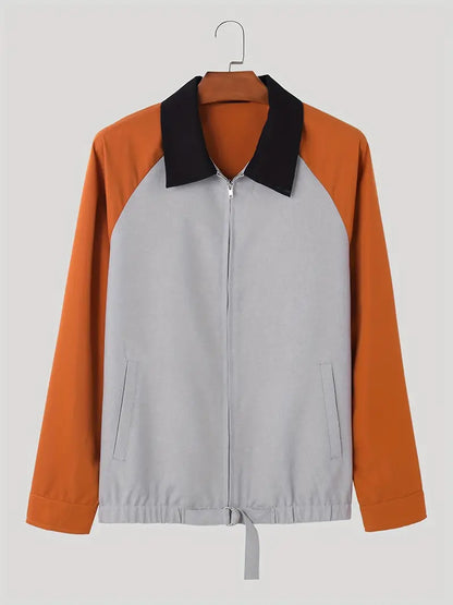 Modische Herrenjacke Colorblock Style