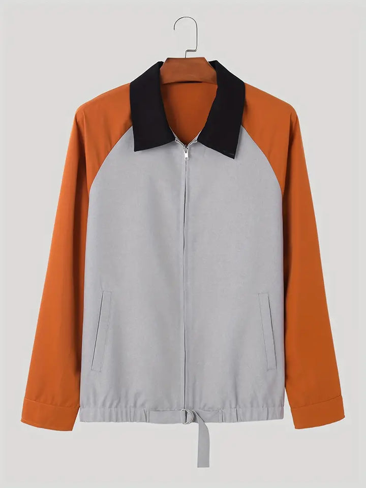 Modische Herrenjacke Colorblock Style