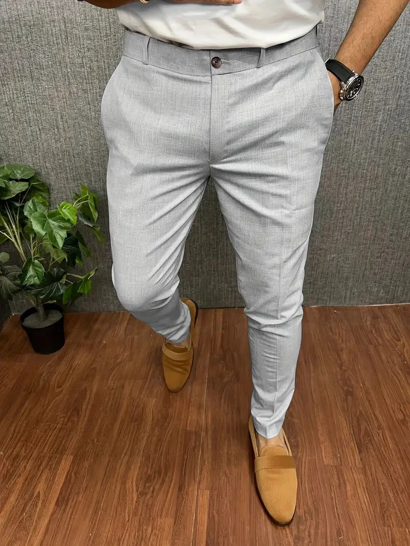 Herren Anzughose Halbformell Slim Fit