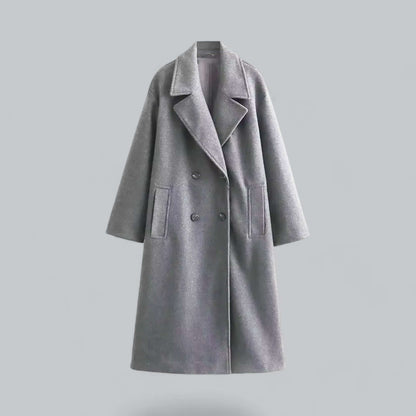 Damen Oversized Mantel Knopfverschluss Modern