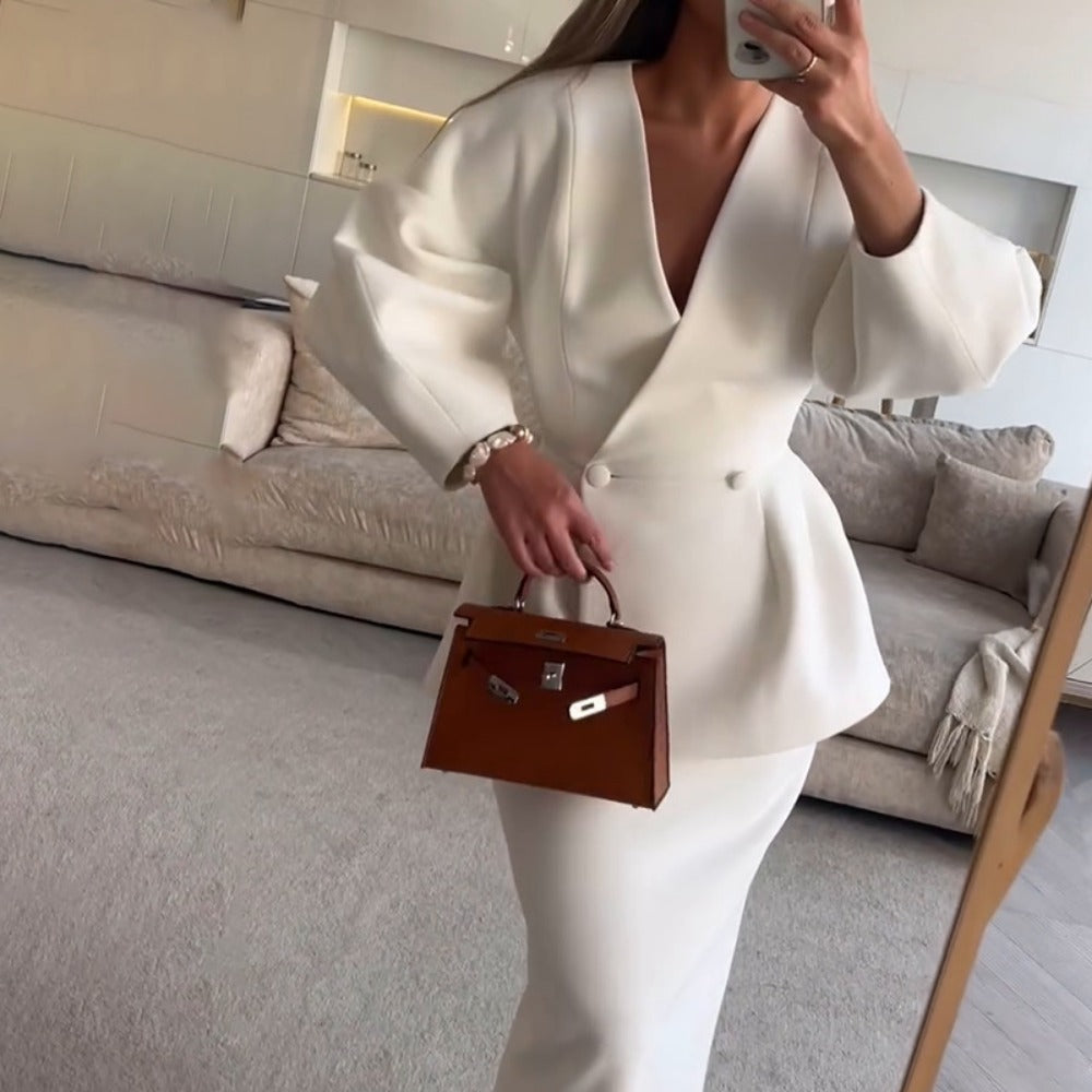 Elegante Damenkleider Mit Peplum Effekt - IdealeKleiden