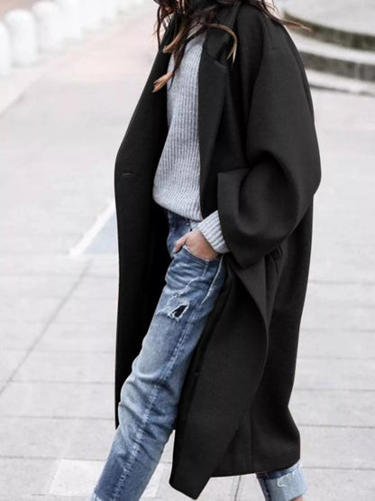 Damen Wintermantel Oversized Lang