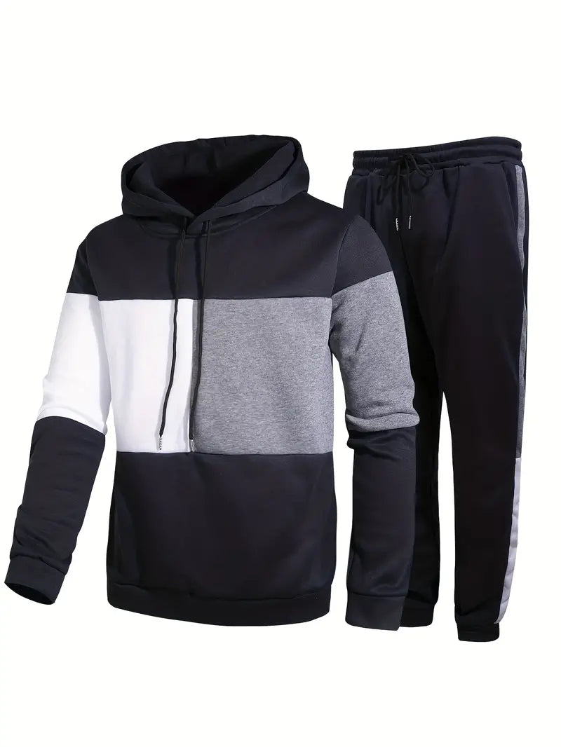 Herren Pullover Hoodie Set Warm Kuschelig