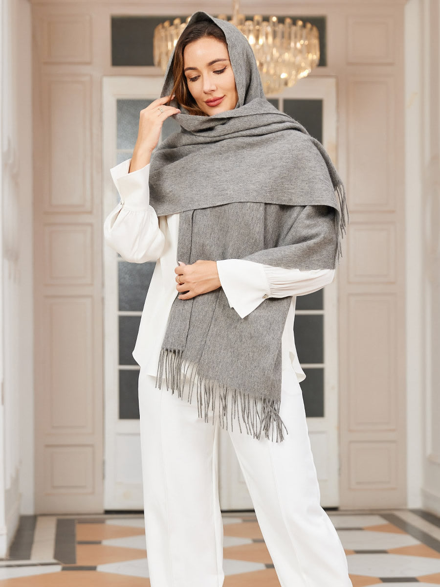 Eleganter Wollschal Damen Luxury - IdealeKleiden