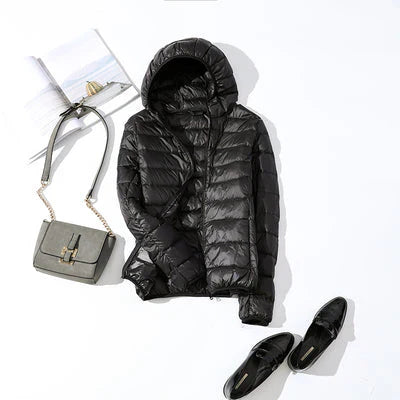 Herbstjacke Warm Padded Winter Parka Kapuze
