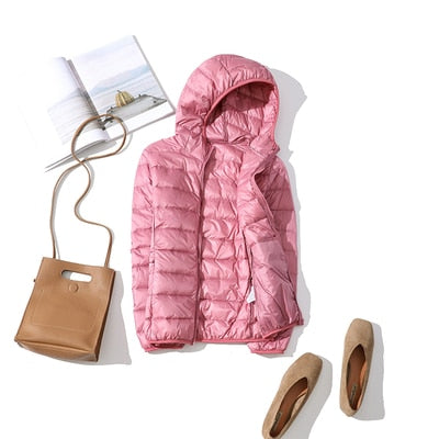Kapuzenpuffer Mantel Warm Gemütlich